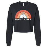 Magic Vibes Retro Cropped Pullover Crew