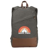 Magic Vibes Retro Cotton Canvas Backpack