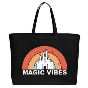 Magic Vibes Retro Cotton Canvas Jumbo Tote