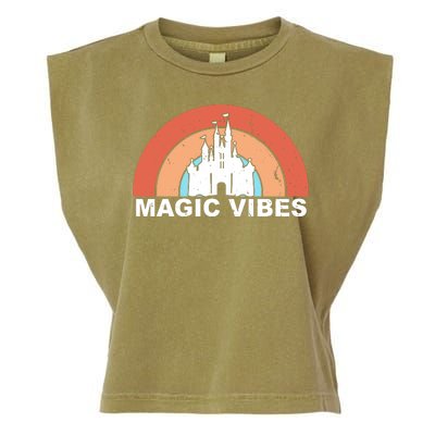 Magic Vibes Retro Garment-Dyed Women's Muscle Tee