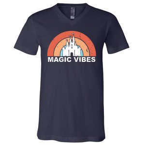 Magic Vibes Retro V-Neck T-Shirt