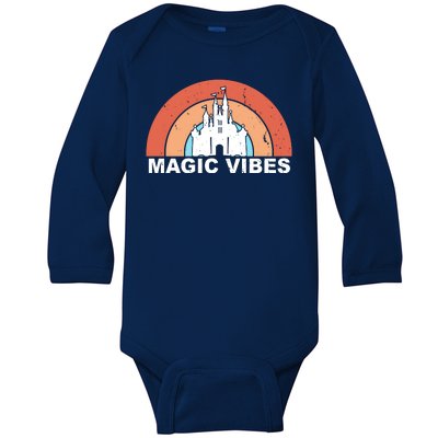 Magic Vibes Retro Baby Long Sleeve Bodysuit