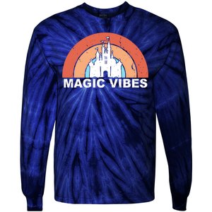 Magic Vibes Retro Tie-Dye Long Sleeve Shirt