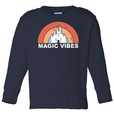 Magic Vibes Retro Toddler Long Sleeve Shirt