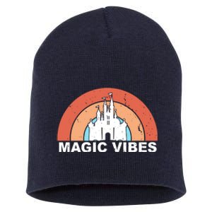 Magic Vibes Retro Short Acrylic Beanie