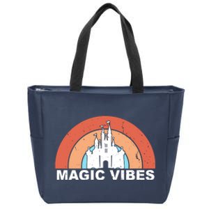 Magic Vibes Retro Zip Tote Bag