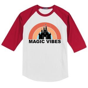 Magic Vibes Retro Kids Colorblock Raglan Jersey