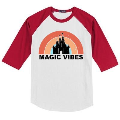 Magic Vibes Retro Kids Colorblock Raglan Jersey