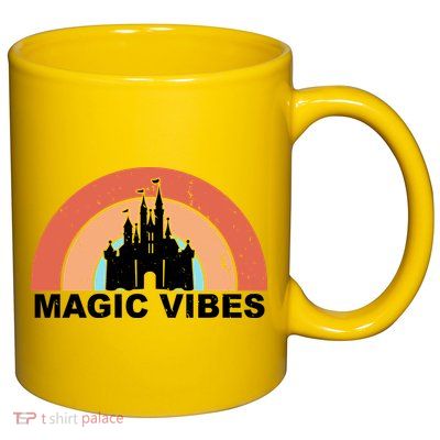 Magic Vibes Retro 11oz C Handle Ceramic Mug