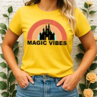 Magic Vibes Retro Womens T-Shirt