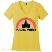 Magic Vibes Retro Women's V-Neck T-Shirt