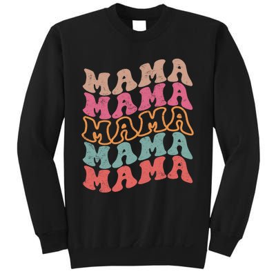 Mama Vintage Retro Groovy For MotherS Day Sweatshirt