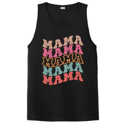 Mama Vintage Retro Groovy For MotherS Day PosiCharge Competitor Tank