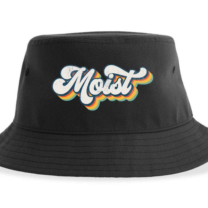 Moist Vintage Retro 80s Funny Sarcastic Moist Sustainable Bucket Hat