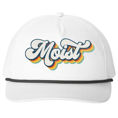 Moist Vintage Retro 80s Funny Sarcastic Moist Snapback Five-Panel Rope Hat