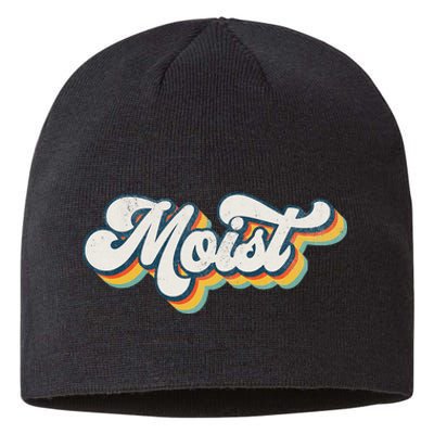 Moist Vintage Retro 80s Funny Sarcastic Moist Sustainable Beanie