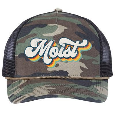 Moist Vintage Retro 80s Funny Sarcastic Moist Retro Rope Trucker Hat Cap