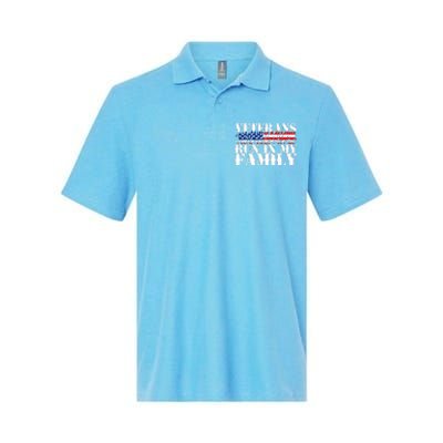 Military Veterans Run in My Family Running Softstyle Adult Sport Polo