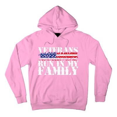 Military Veterans Run in My Family Running Hoodie