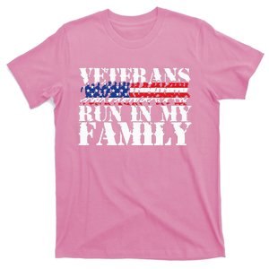 Military Veterans Run in My Family Running T-Shirt