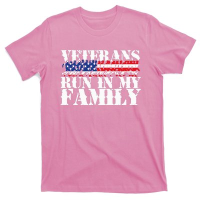 Military Veterans Run in My Family Running T-Shirt