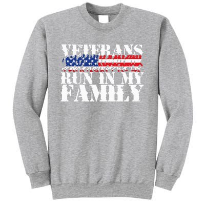 Military Veterans Run in My Family Running Sweatshirt