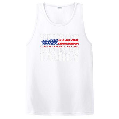 Military Veterans Run in My Family Running PosiCharge Competitor Tank