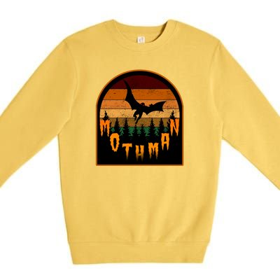 Mothman Vintage Retro Premium Crewneck Sweatshirt