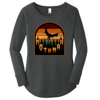 Mothman Vintage Retro Women's Perfect Tri Tunic Long Sleeve Shirt