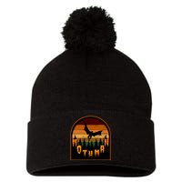 Mothman Vintage Retro Pom Pom 12in Knit Beanie