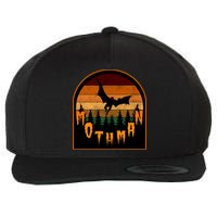 Mothman Vintage Retro Wool Snapback Cap