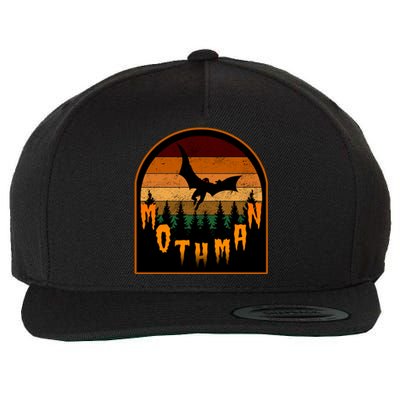 Mothman Vintage Retro Wool Snapback Cap