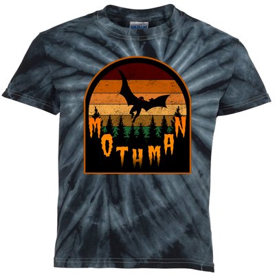 Mothman Vintage Retro Kids Tie-Dye T-Shirt