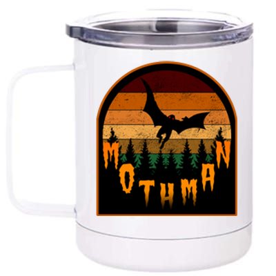 Mothman Vintage Retro 12 oz Stainless Steel Tumbler Cup