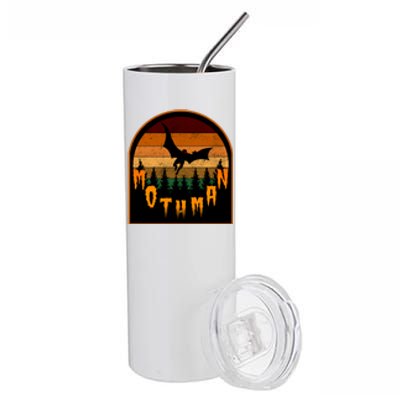 Mothman Vintage Retro Stainless Steel Tumbler