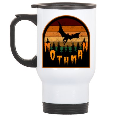 Mothman Vintage Retro Stainless Steel Travel Mug