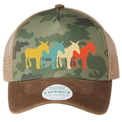 Mule Vintage Retro Donkey Horse Hybrid Lover 60s 70s Legacy Tie Dye Trucker Hat