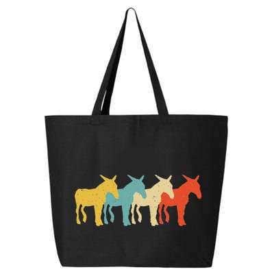 Mule Vintage Retro Donkey Horse Hybrid Lover 60s 70s 25L Jumbo Tote