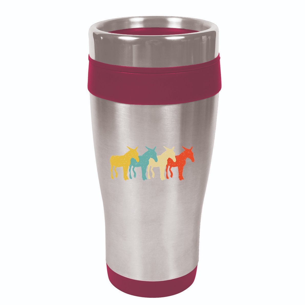 Mule Vintage Retro Donkey Horse Hybrid Lover 60s 70s 16oz Travel Tumbler