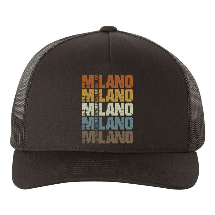 Milano Vintage Retro Souvenir Milano Milan Italy Fashion Yupoong Adult 5-Panel Trucker Hat