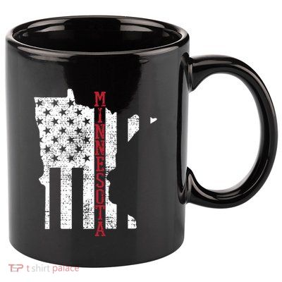 Minnesota Vintage Retro Usa Flag America Merica 4th Of July 11oz C Handle Ceramic Mug