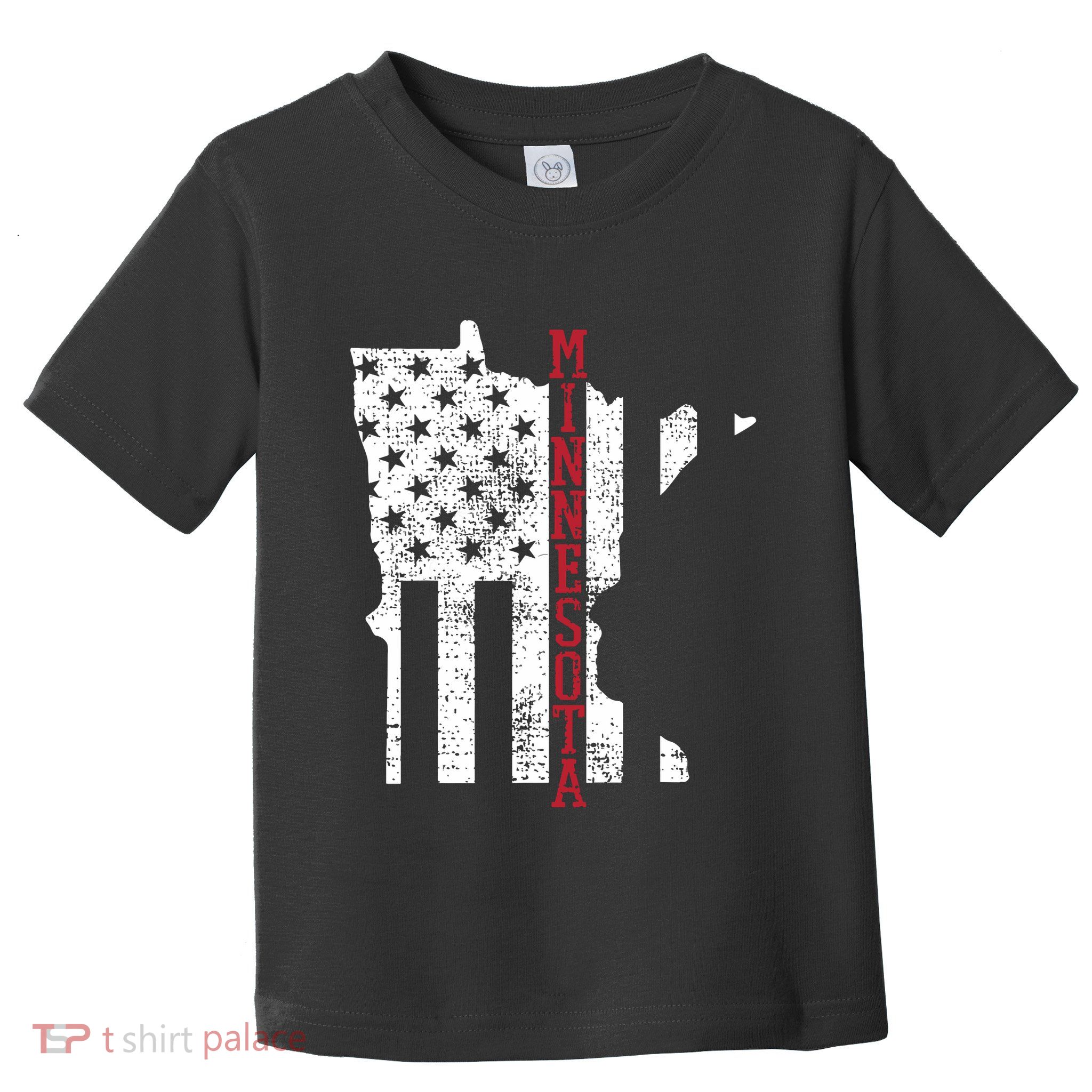Minnesota Vintage Retro Usa Flag America Merica 4th Of July Toddler T-Shirt