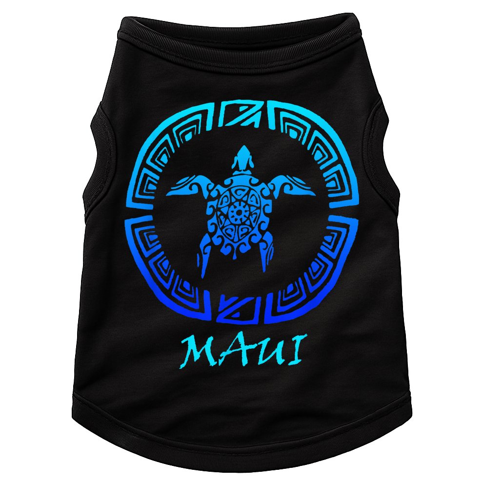 Maui Vintage Retro Tribal Sea Turtle Throwback Doggie Tank