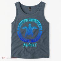 Maui Vintage Retro Tribal Sea Turtle Throwback Tank Top