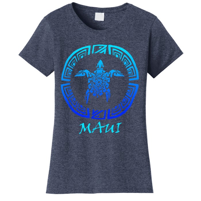 Maui Vintage Retro Tribal Sea Turtle Throwback Women's T-Shirt