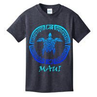 Maui Vintage Retro Tribal Sea Turtle Throwback Kids T-Shirt