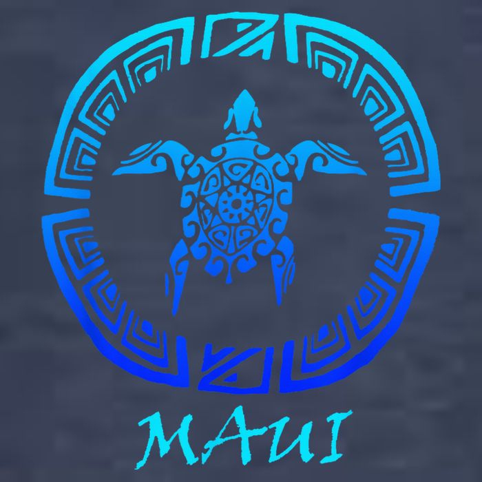Maui Vintage Retro Tribal Sea Turtle Throwback Kids T-Shirt