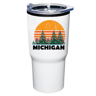 Michigan Vintage Retro Sunset Mi State Gift Tumbler