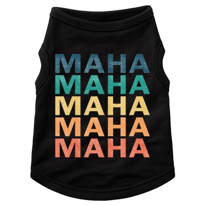 Maha Vintage Retro Maha Name Doggie Tank