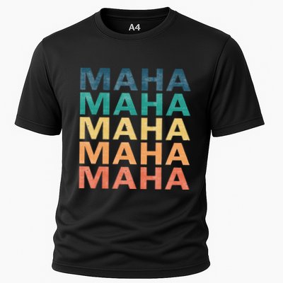 Maha Vintage Retro Maha Name Performance Shirt